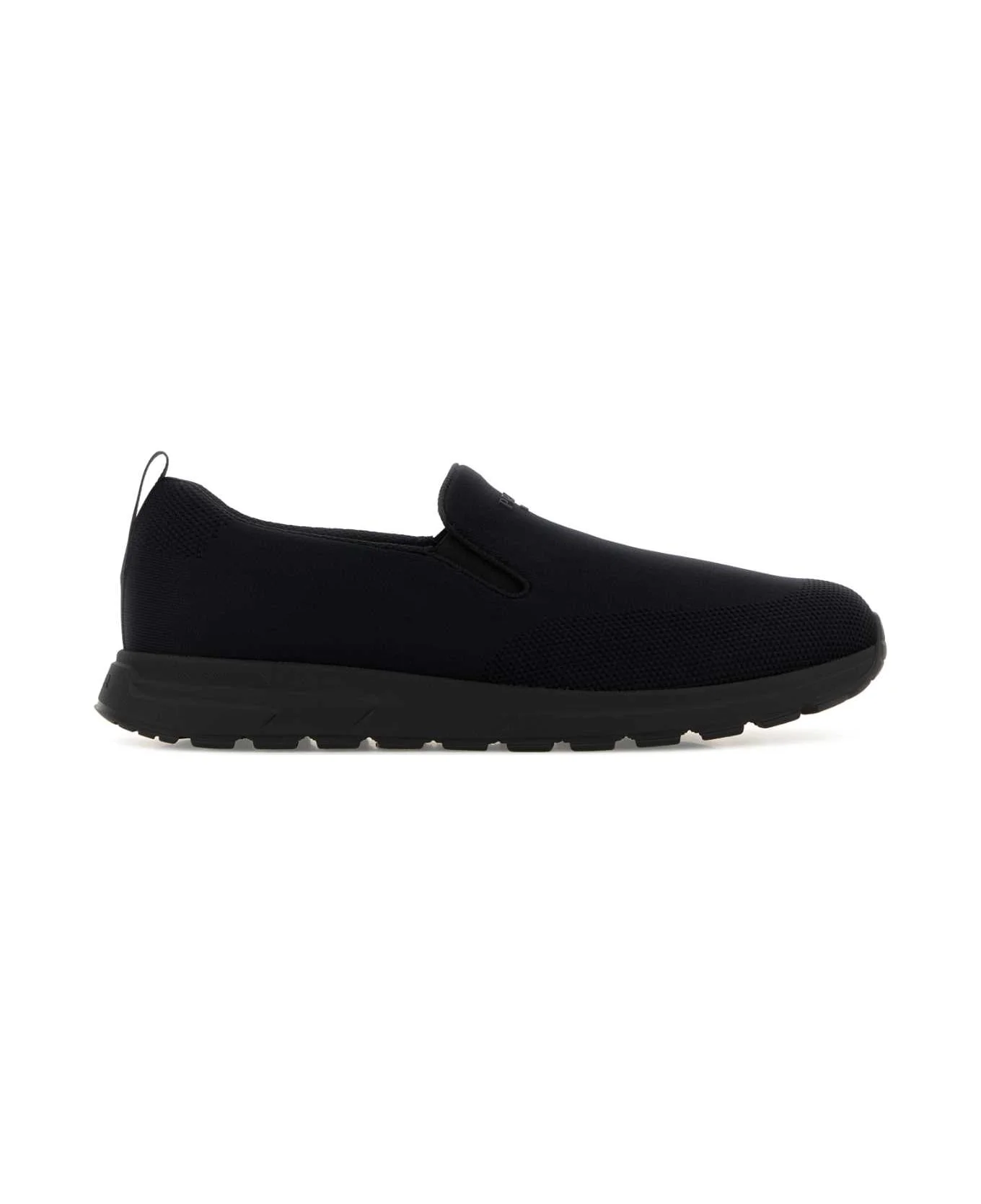 Black Jersey Slip Ons - 1