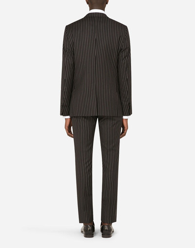 Dolce & Gabbana Pinstripe wool Martini-fit suit outlook