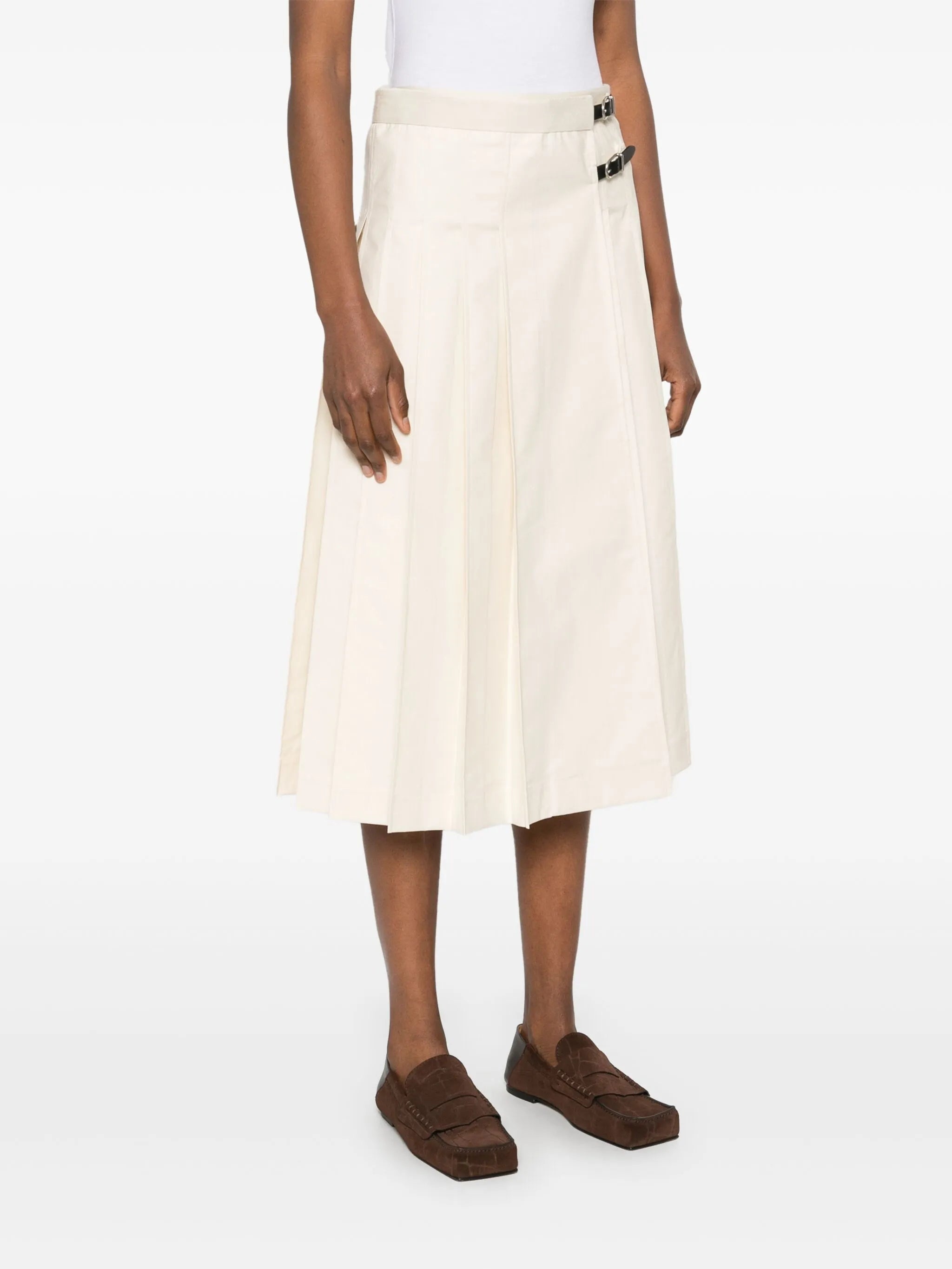 Pleated Midi Skirt - 3