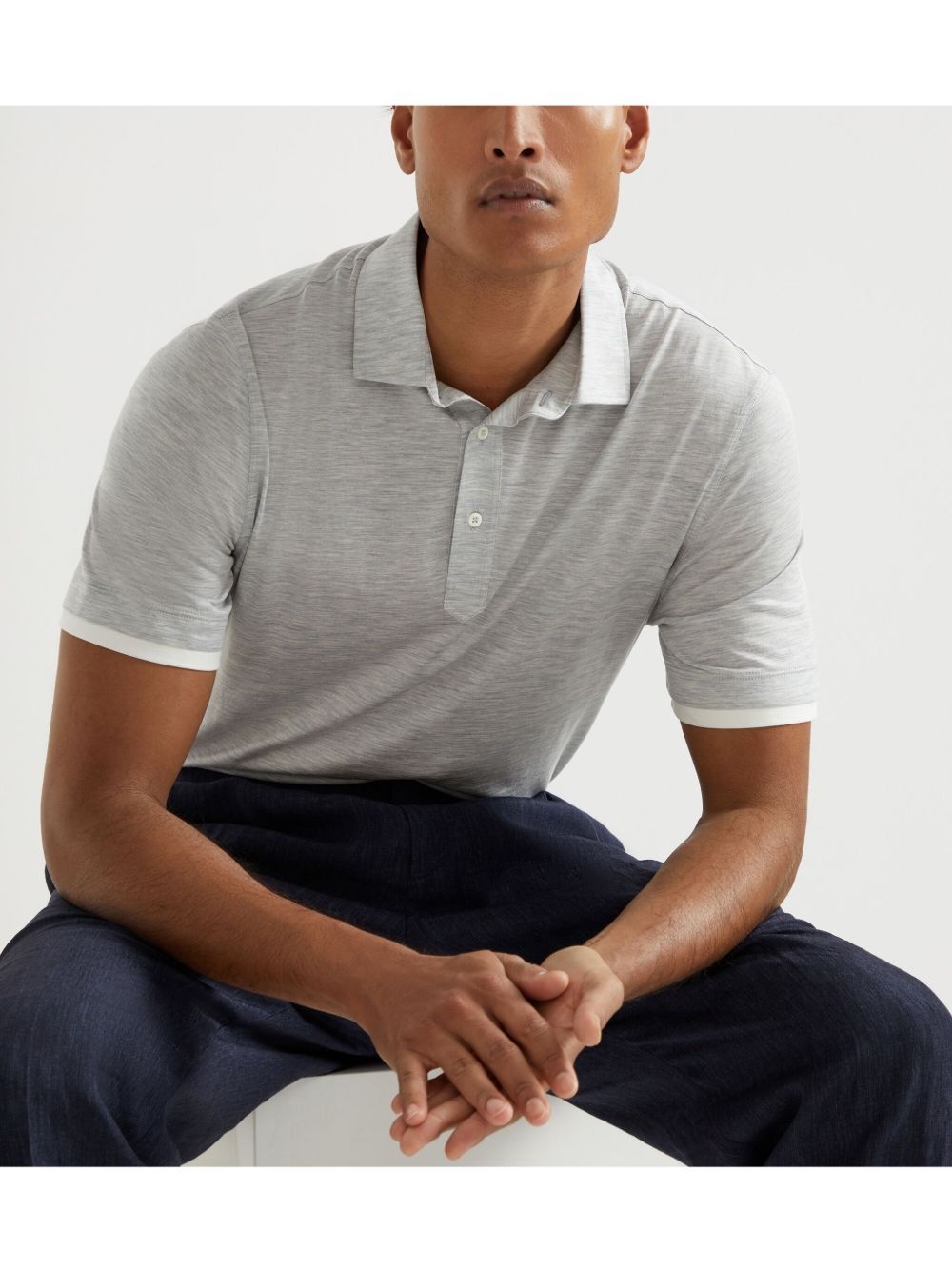 layered polo shirt - 6