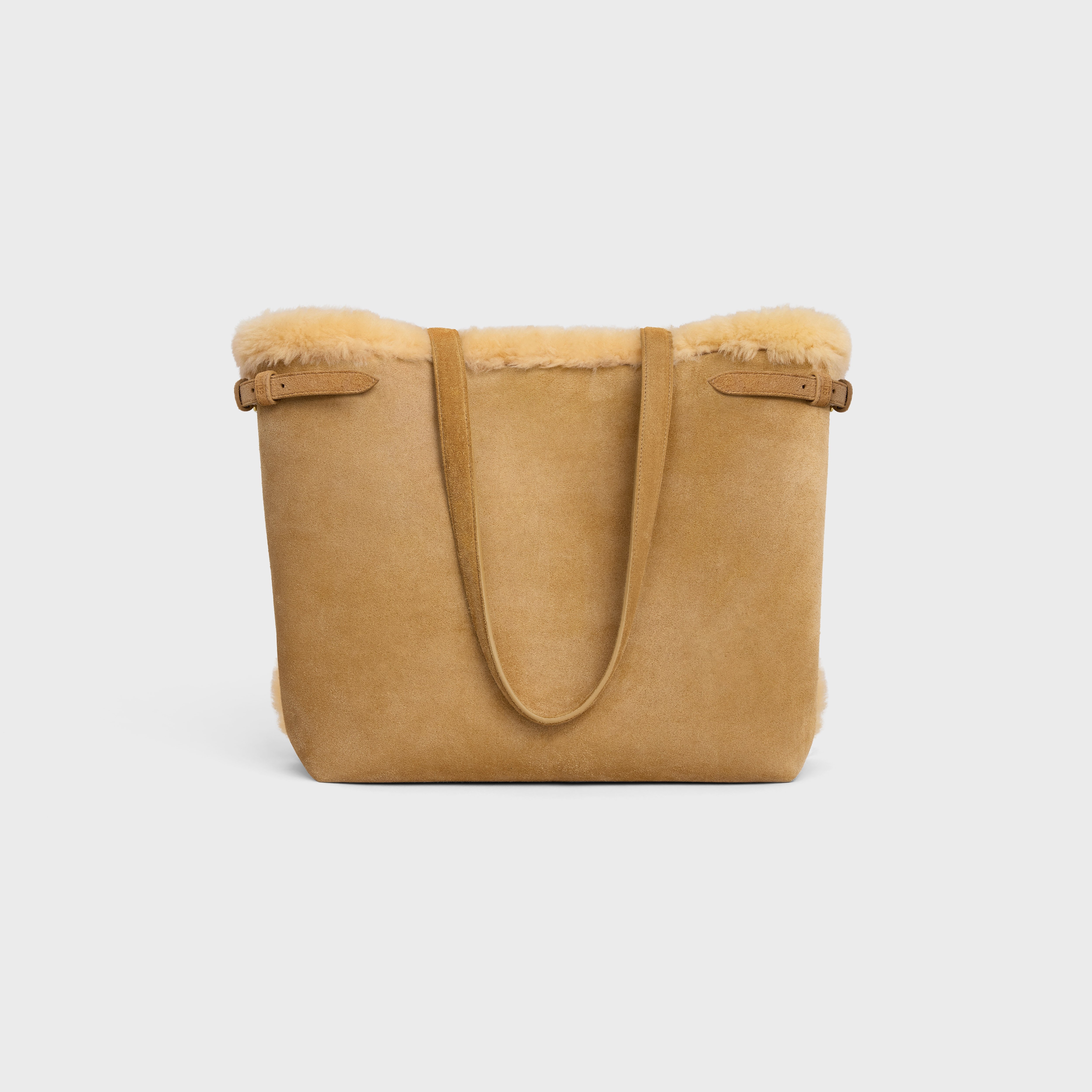 MEDIUM CABAS ANAÏS CUIR TRIOMPHE in SUEDE CALFSKIN AND SHEARLING - 4