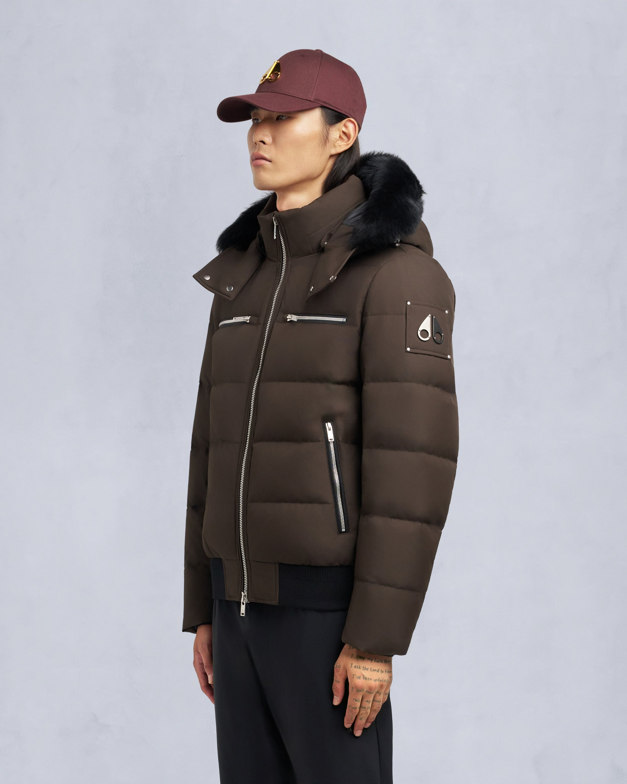 CLOUD SHEARLING TRIM BOMBER JACKET - 3