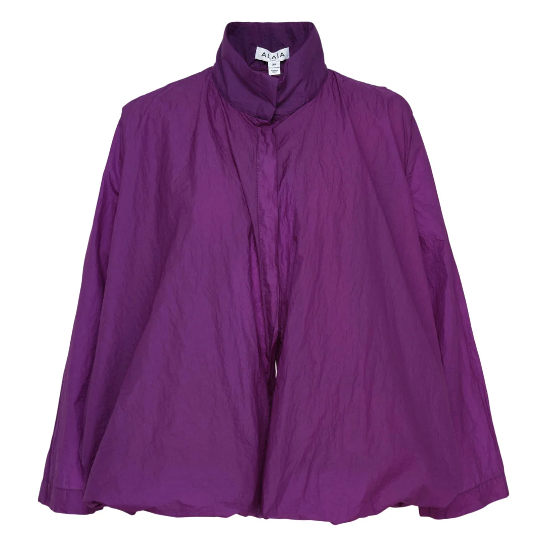 Draped Soft Nylon Jacket - 1