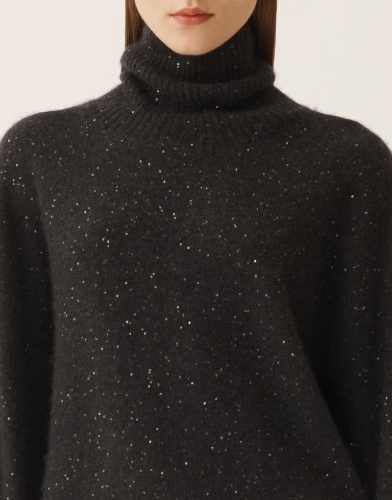 Wool and silk sweater with sequins 5