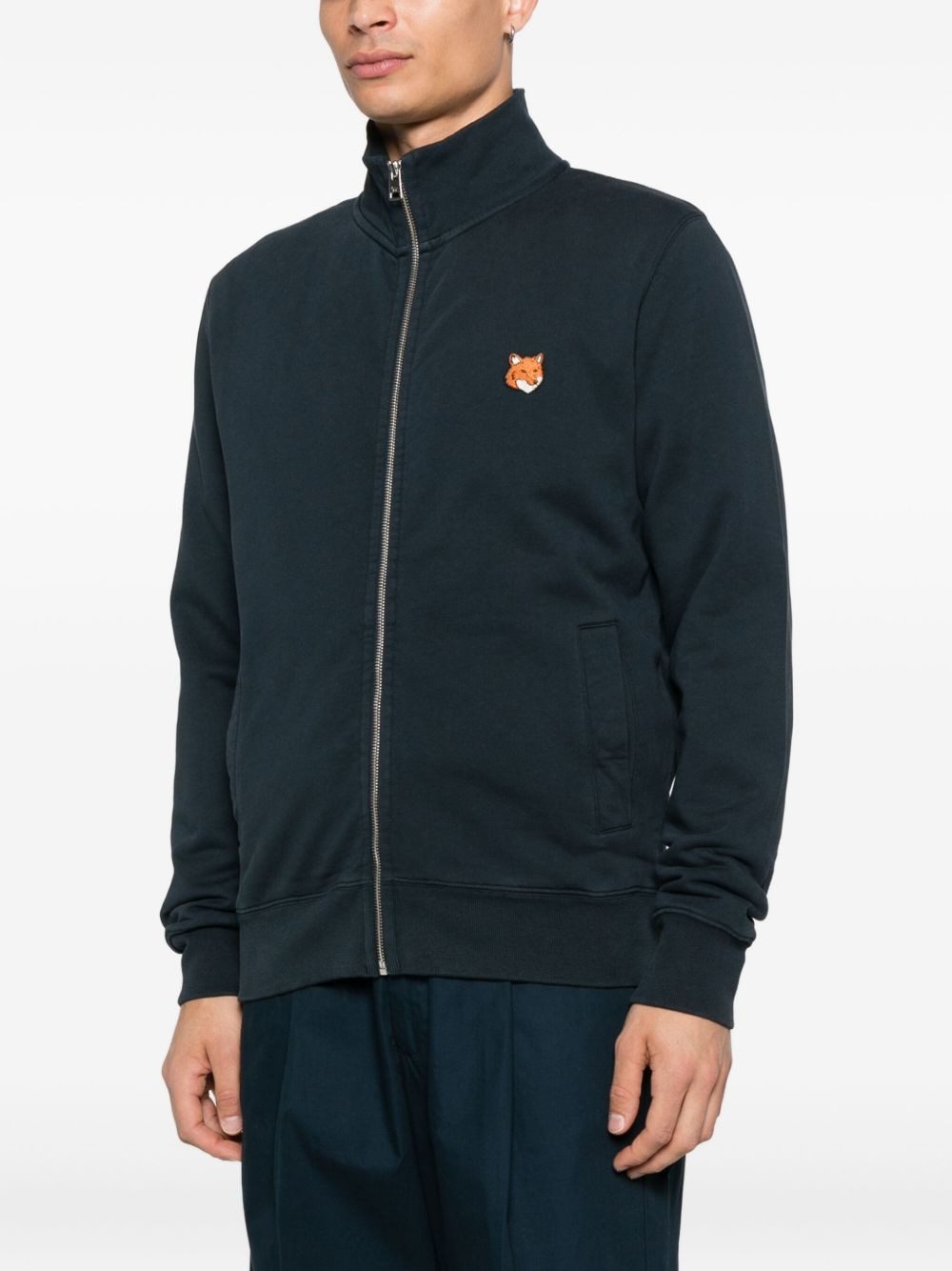 Fox Head Cotton Zipped Sweatshirt - 4