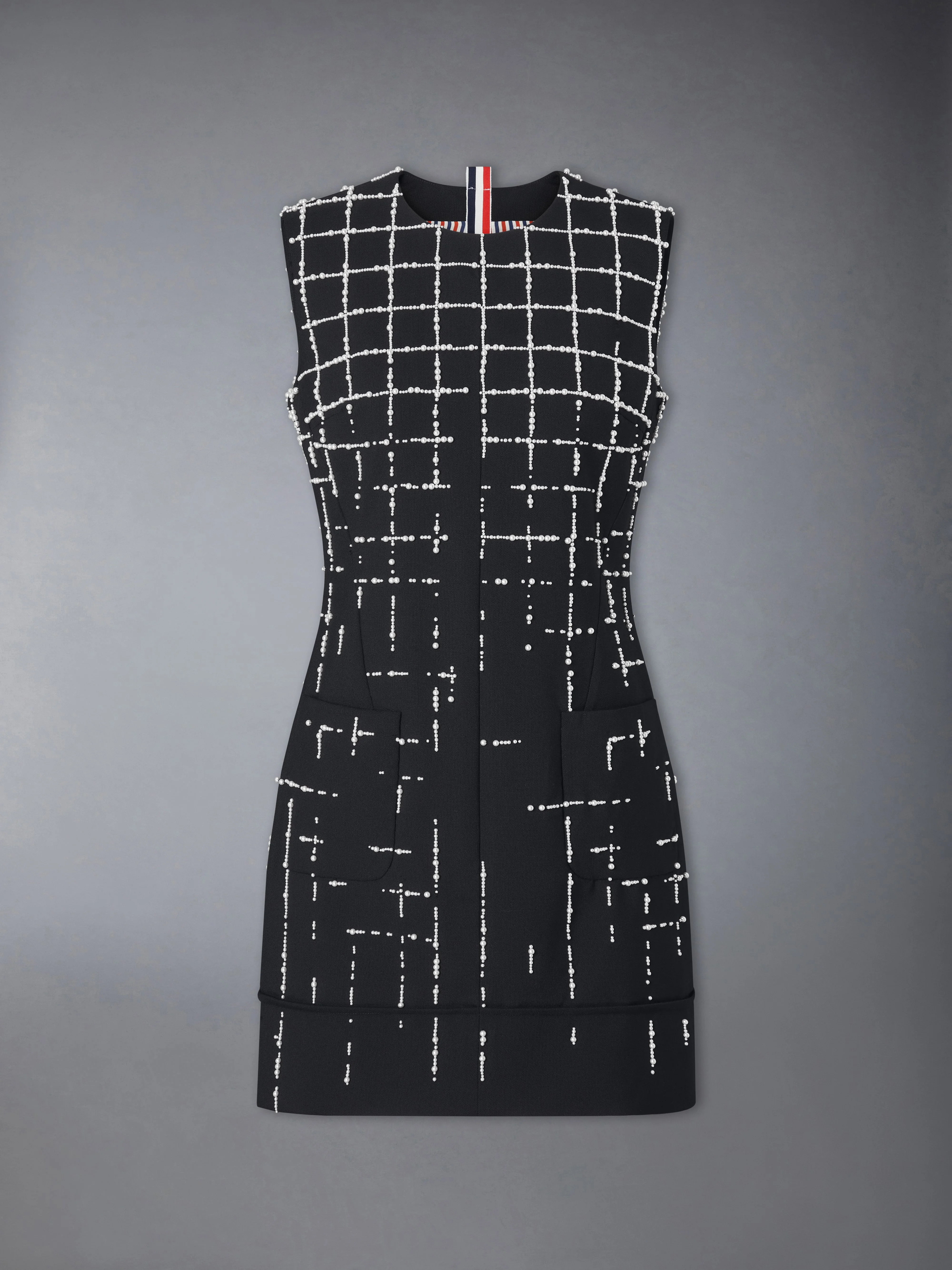 HOPSACK SUITING MINI DRESS - 1