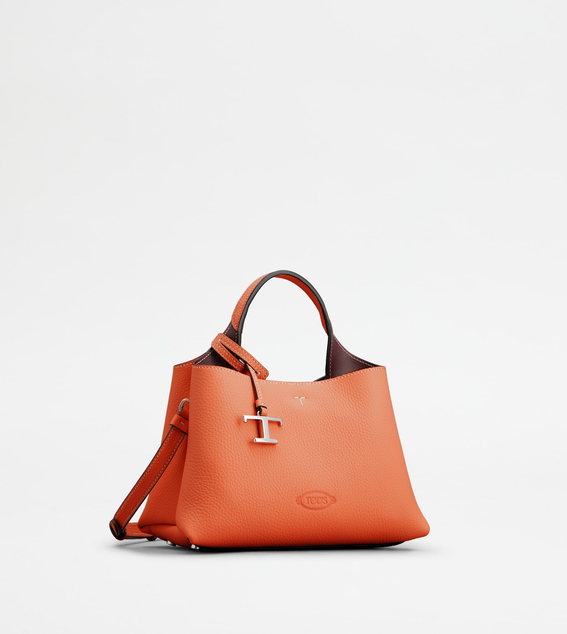 BAG IN LEATHER MICRO - ORANGE - 2
