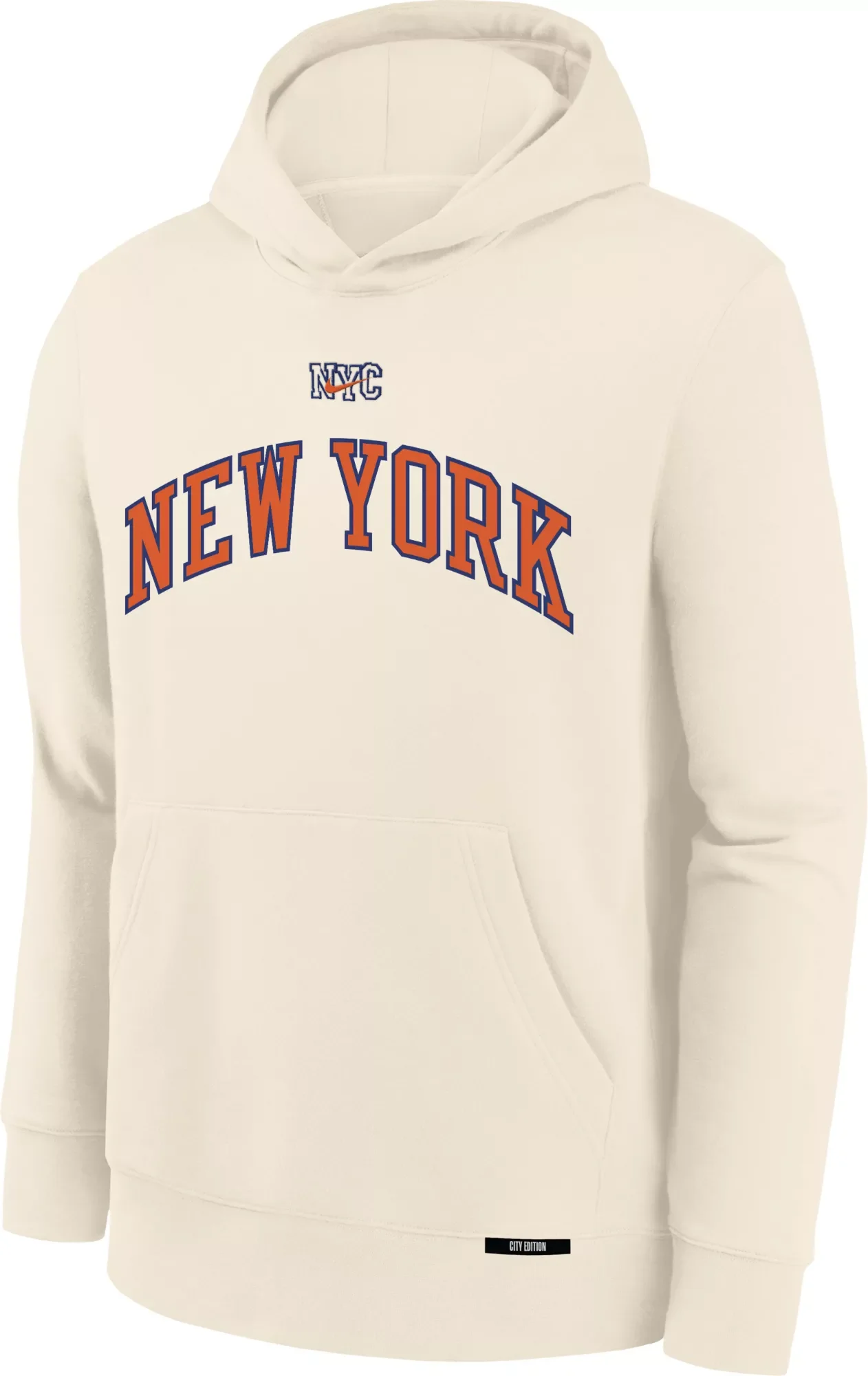 Nike Youth 2025-26 City Edition New York Knicks Club Warm-Up Hoodie - 1