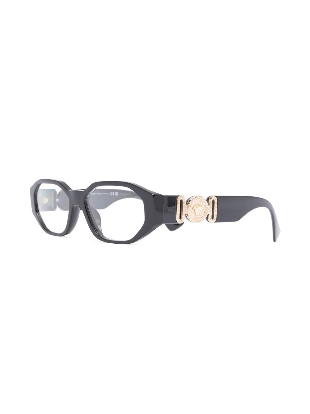 logo square-frame glasses - 2