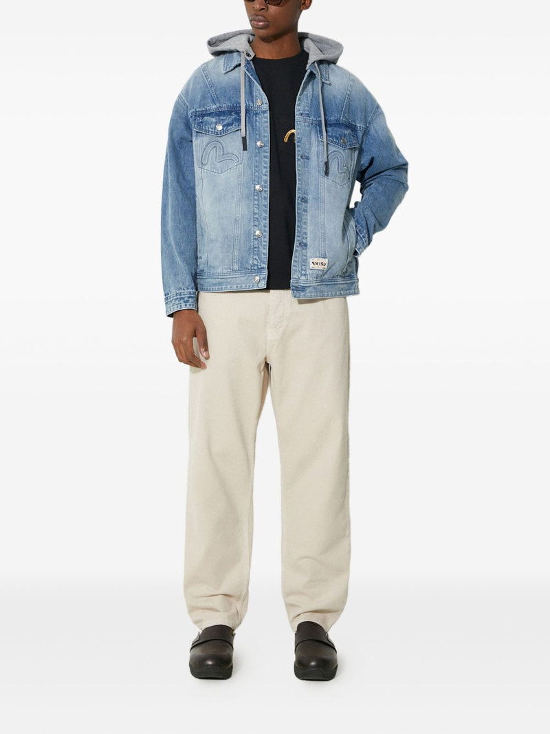 EVISU hooded denim jacket outlook