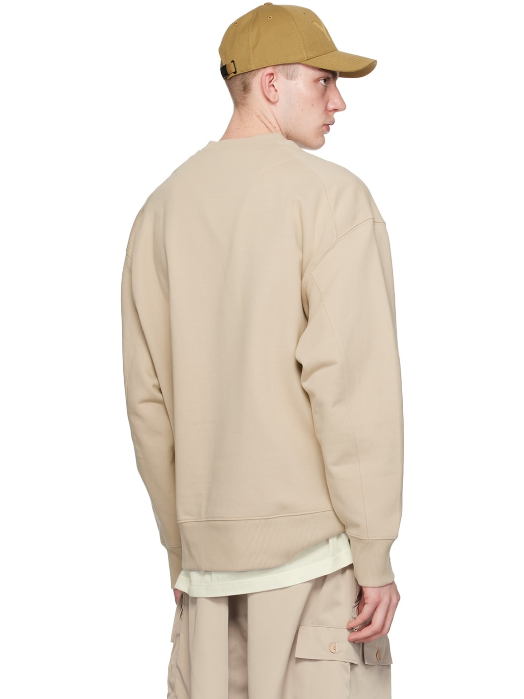 Beige Oversized Sweatshirt - 3