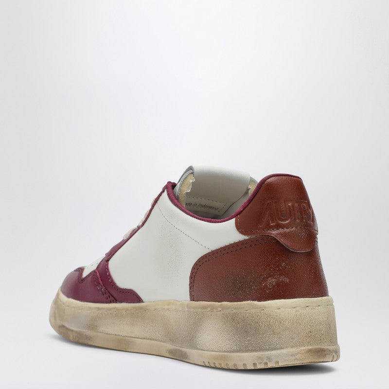 SUPER VINTAGE WHITE/PURPLE/BROWN SNEAKER - 2