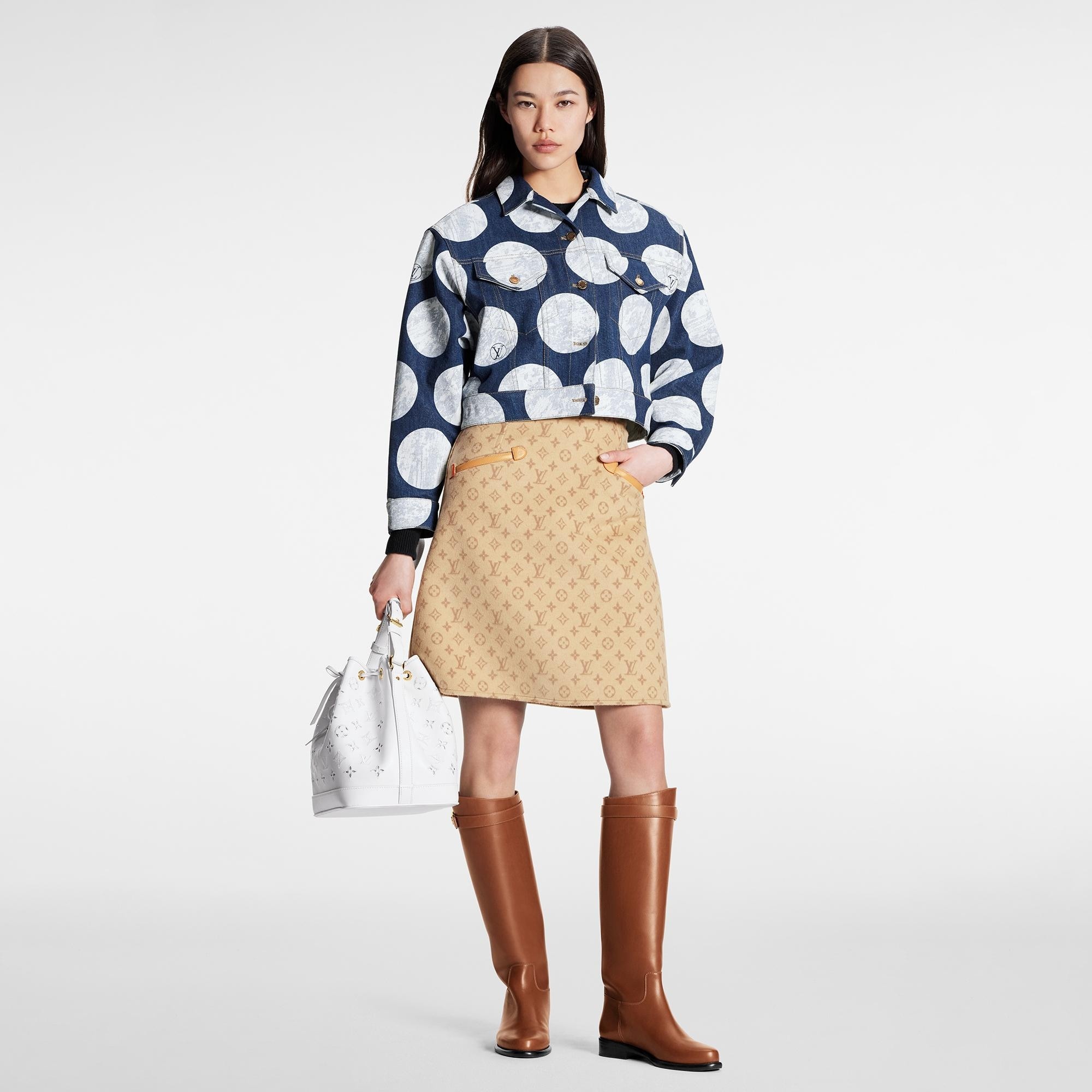 Preppy Double Face A-line Skirt - 2