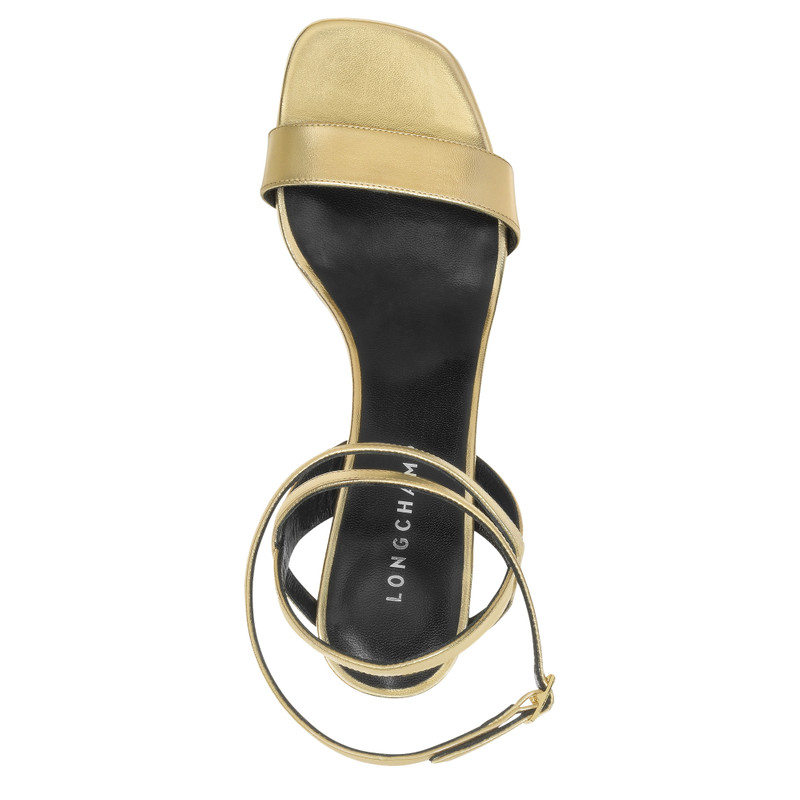 Spring/Summer 2023 Collection High heel sandals Pale gold - Leather 3