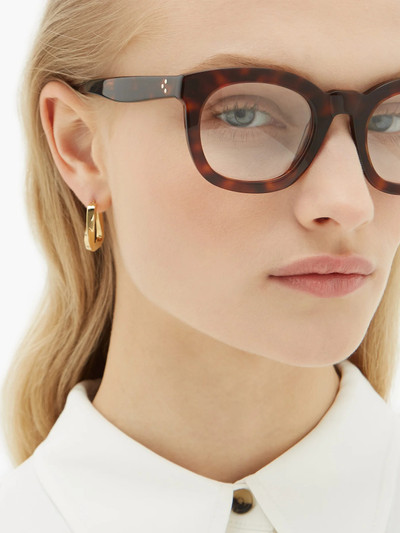 CELINE Round tortoiseshell-effect acetate glasses outlook