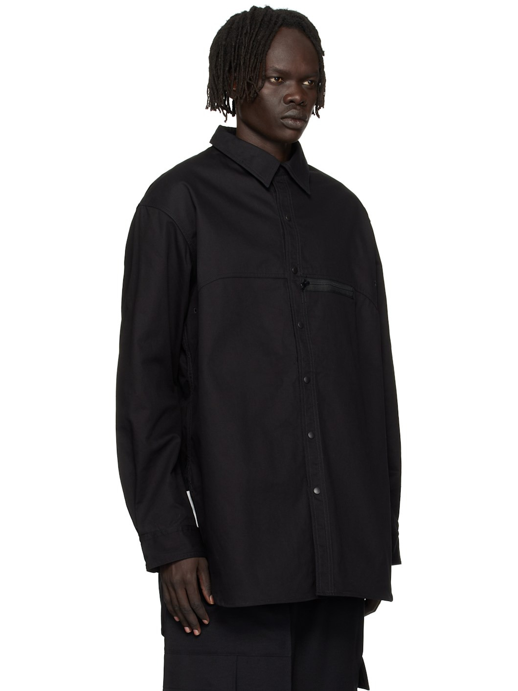 Black UT Twill Overshirt - 2