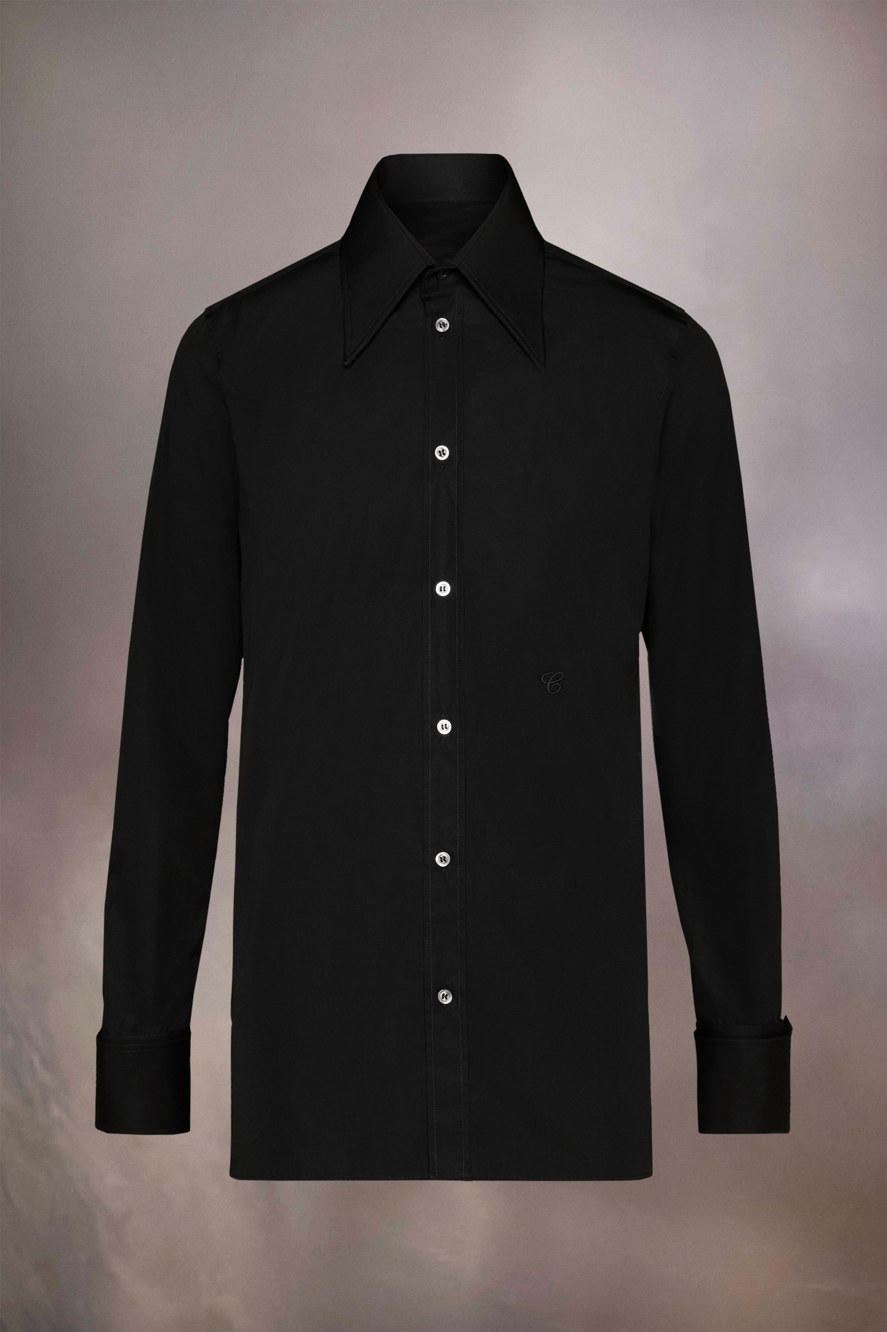 Cotton poplin shirt - 1