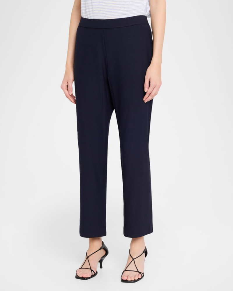Stretch Ponte Cropped Kick-Flare Pants 4