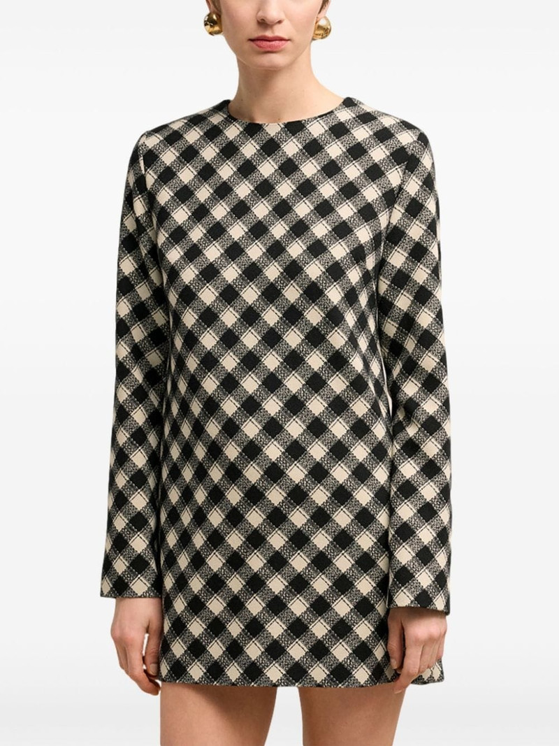 check-pattern mini-dress 5