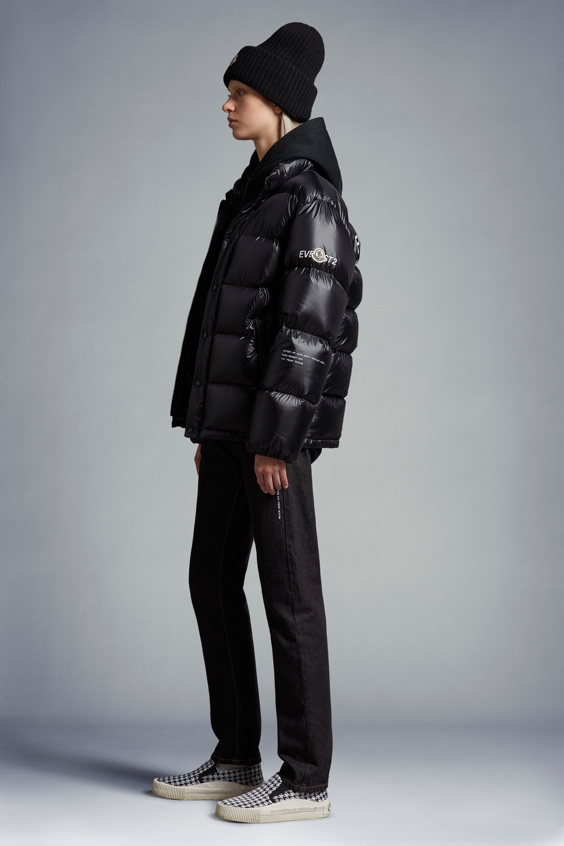 Moncler Amaranth Short Down Jacket | REVERSIBLE