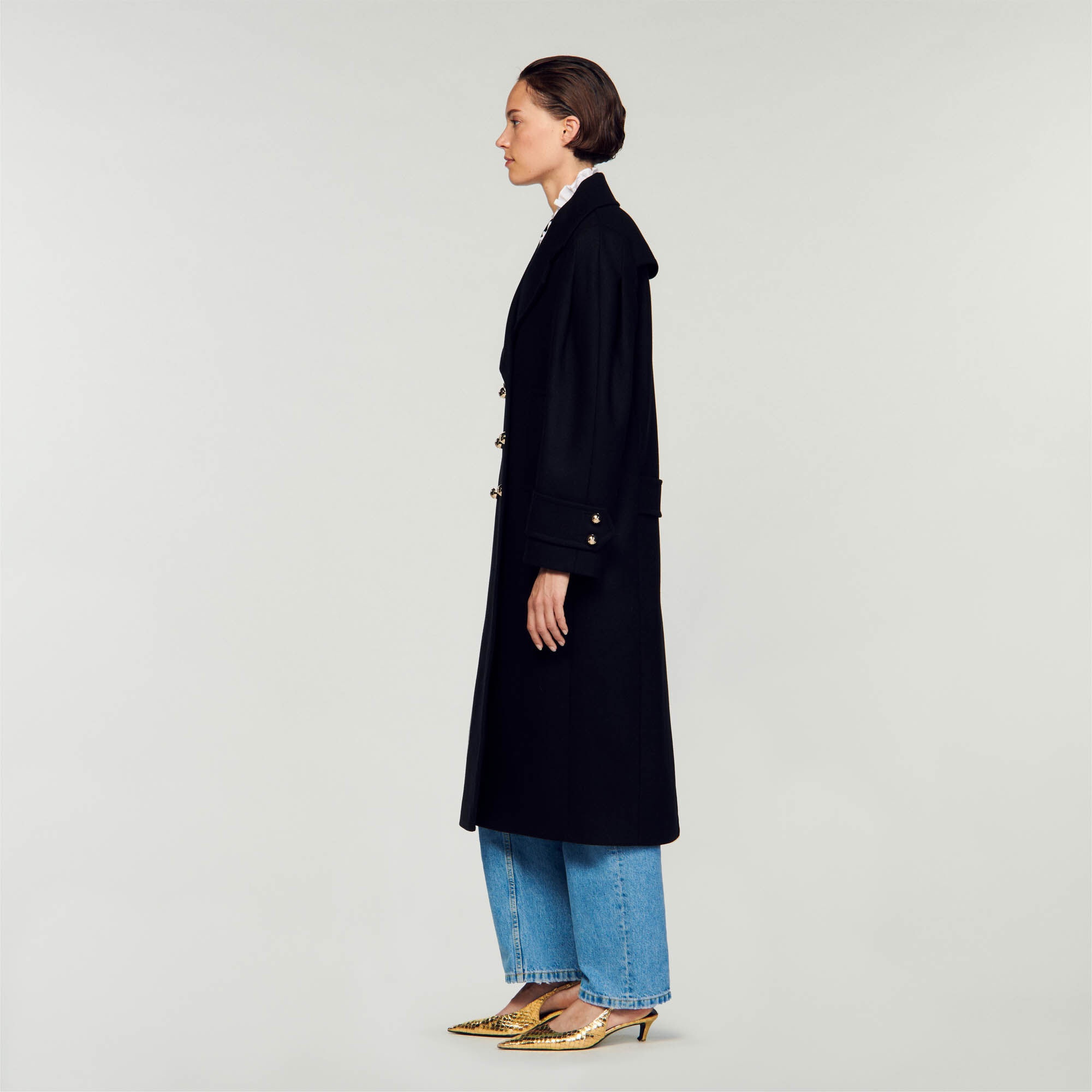 LAPEL COLLAR COAT - 7