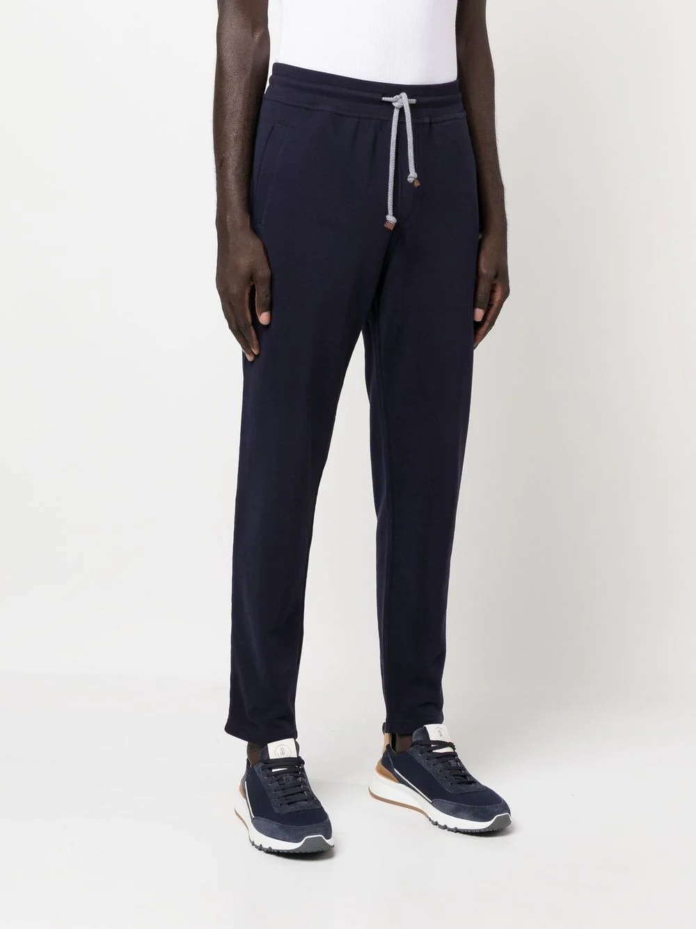 tapered drawstring track pants - 3