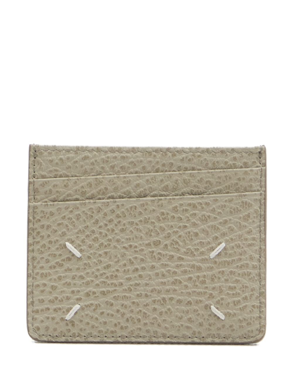four-stitch leather cardholder - 3