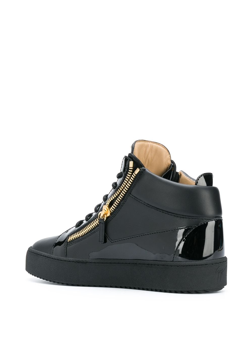 side-zip high-top sneakers - 3