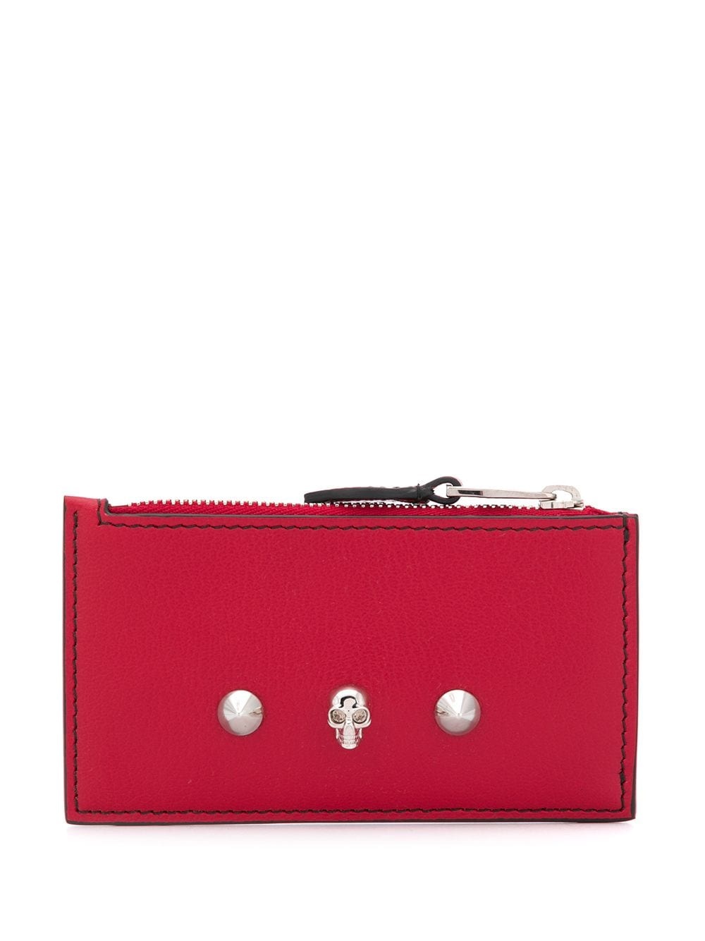 skull stud zipped cardholder - 1