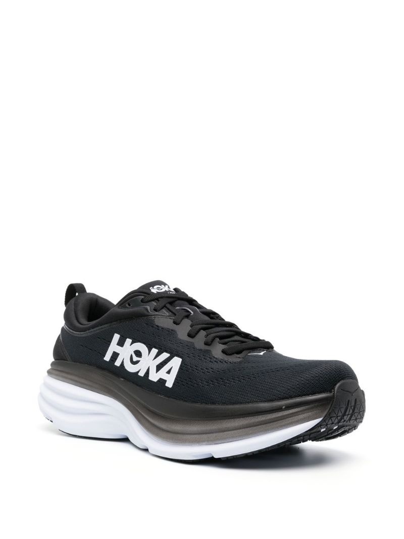 logo-print low-top sneakers - 2