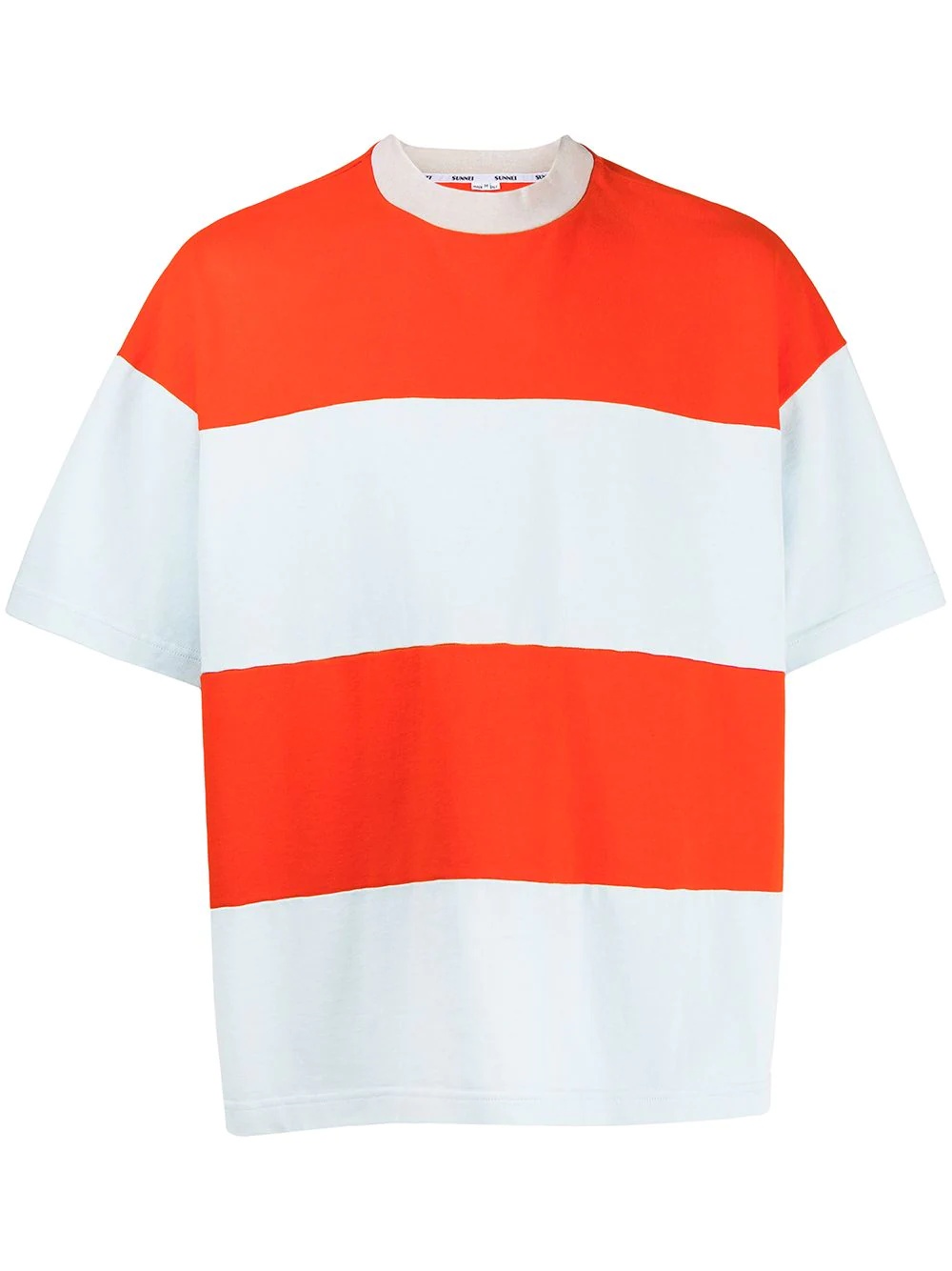 stripe-print T-shirt - 1