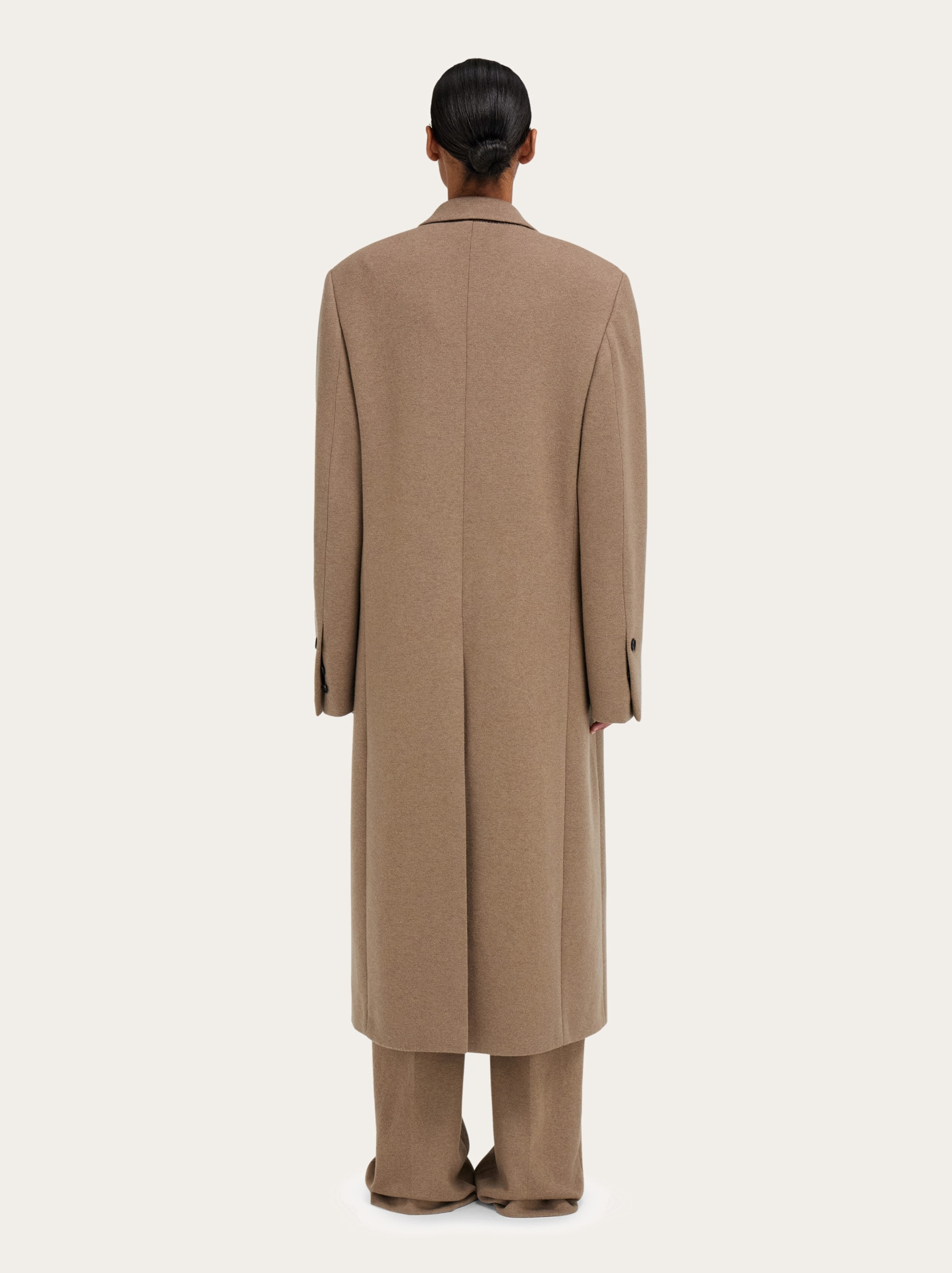 Oversize coat in jersey - 4