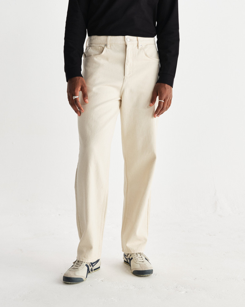 Wax London Felix - Ecru Loose Fit Denim Jeans outlook
