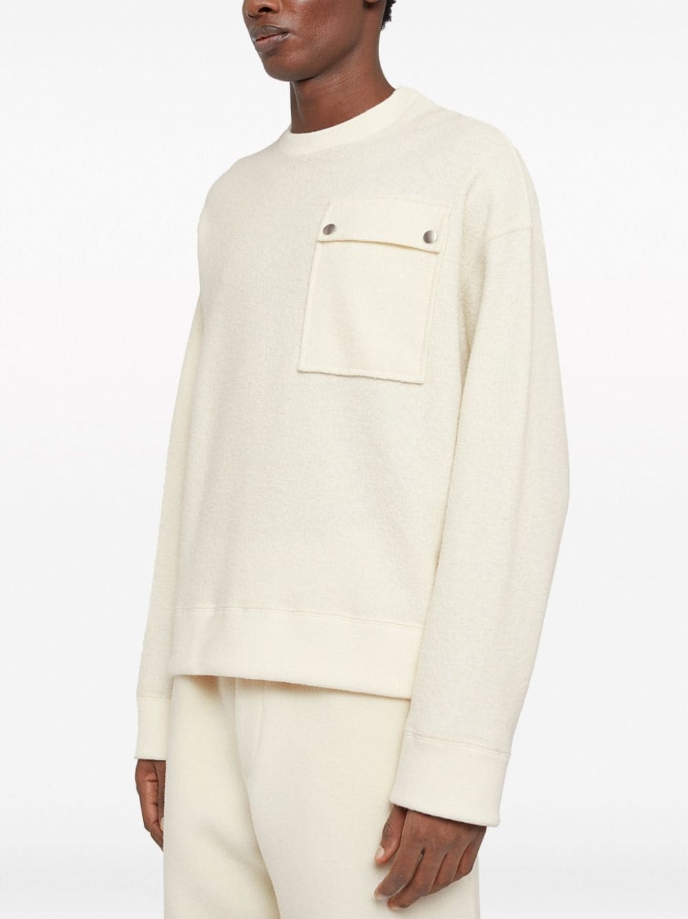 felted drop-shoulder jumper - 5