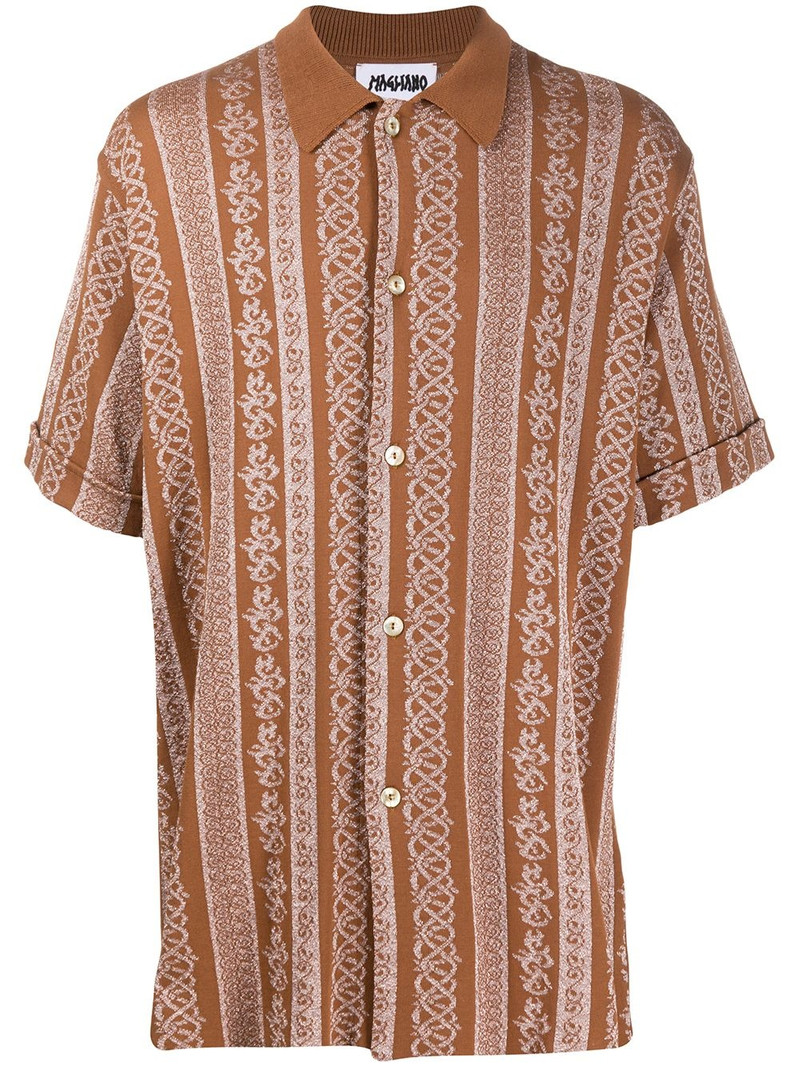 panelled loose-fit shirt 1