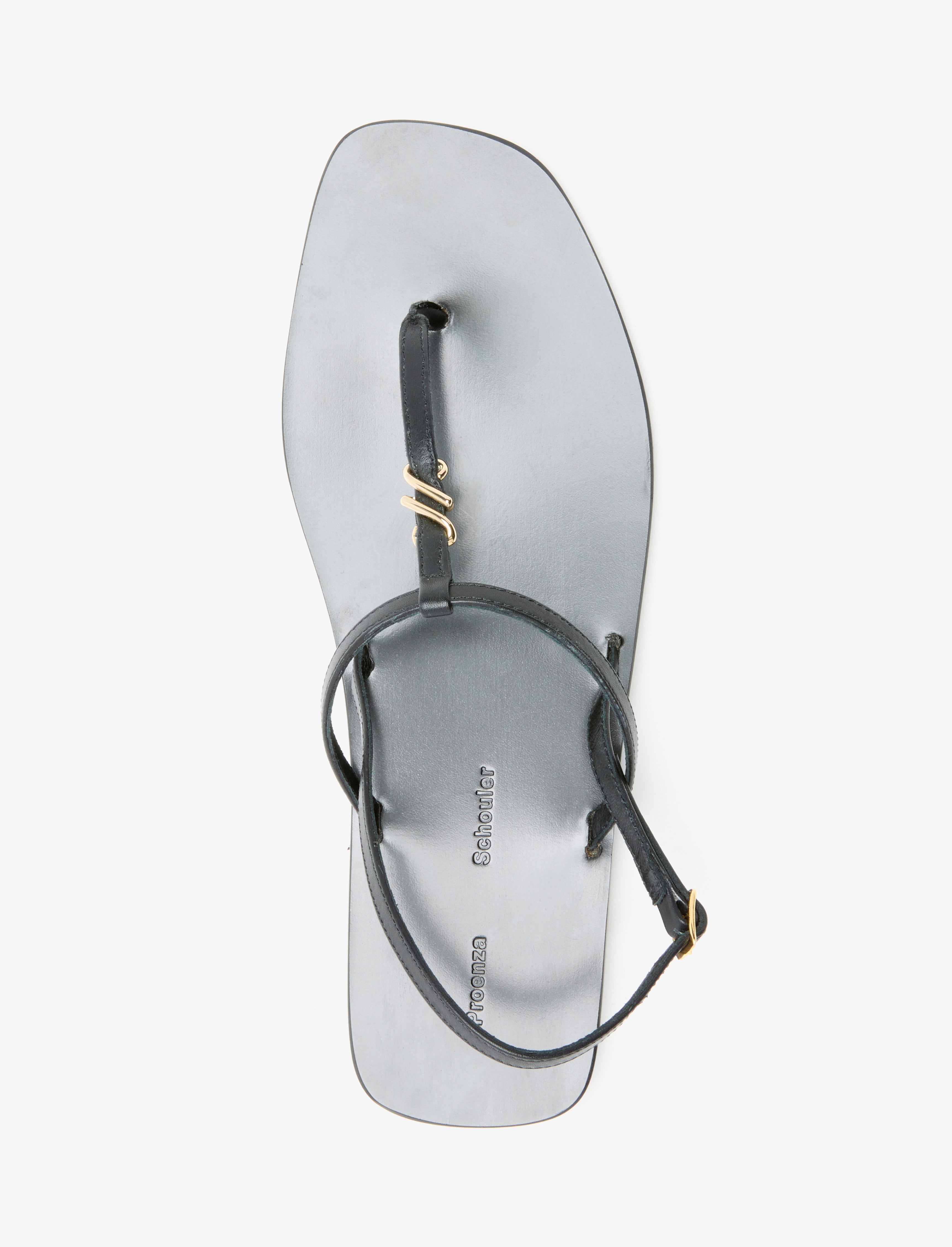 Monogram T Strap Sandals - 4