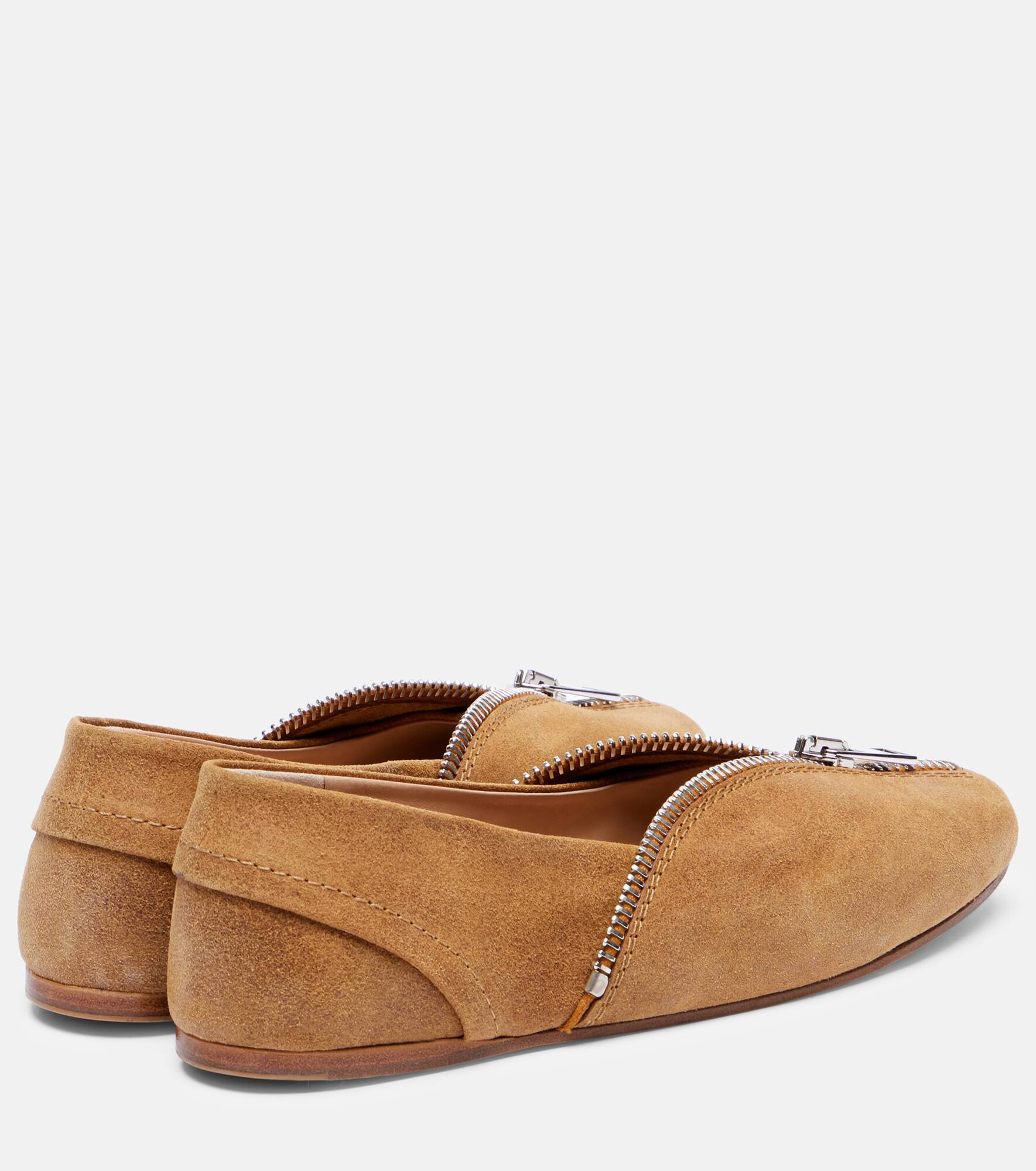 Biker suede ballet flats - 2