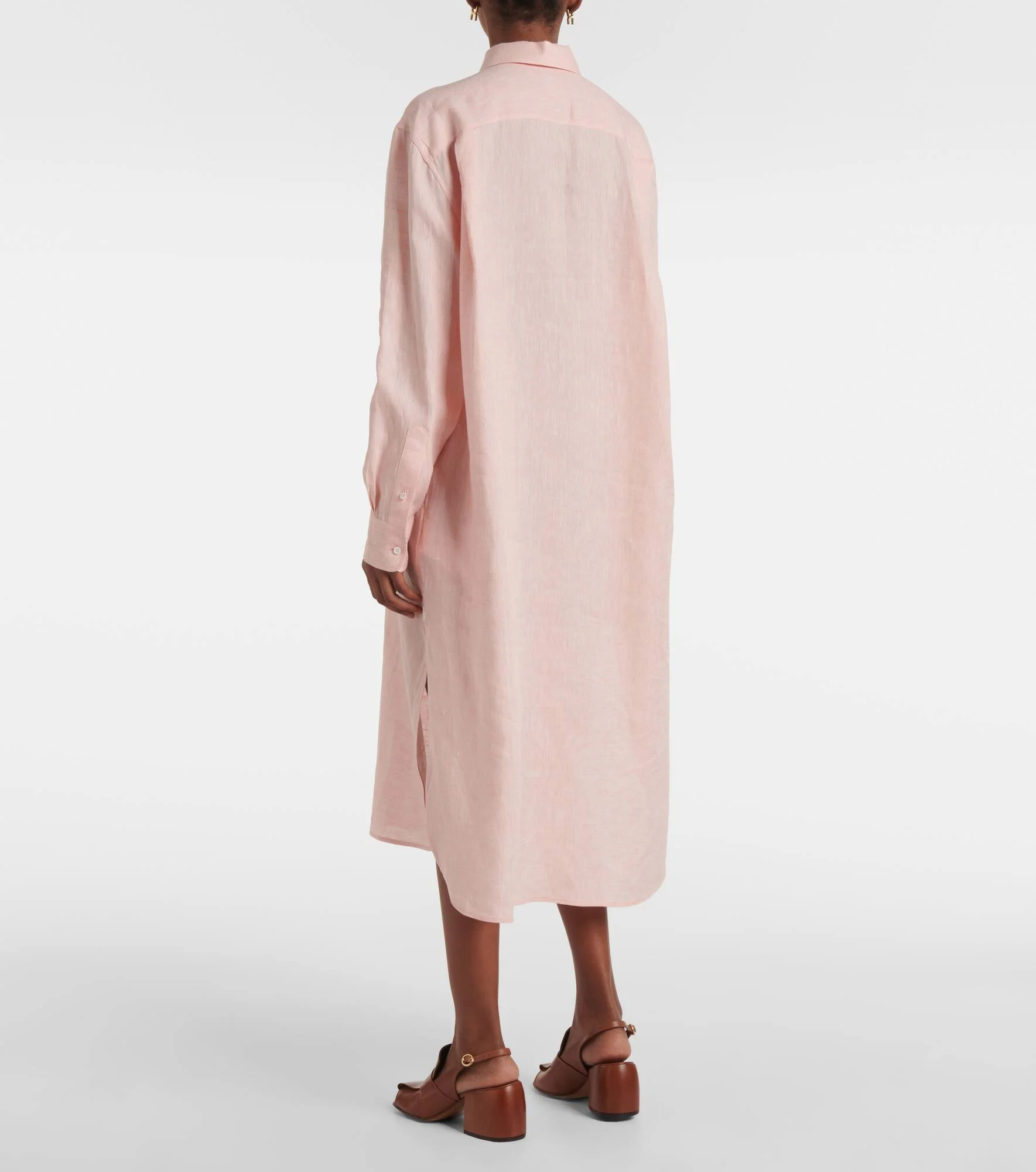 chinese dress ladies Loro Piana tunic shirt dress linen ladies – 24/7 Clothing main image 1