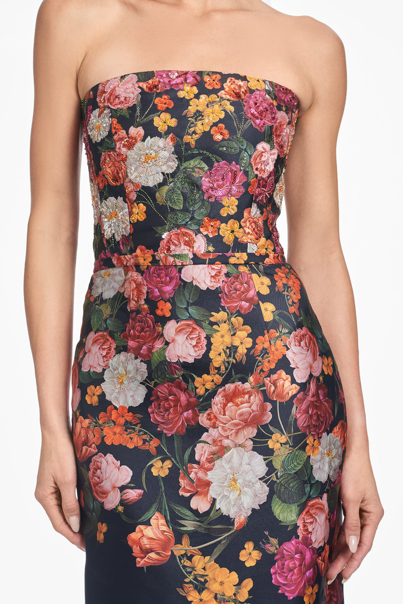 SACHIN & BABI EMBELLISHED SABINE GOWN - MIDNIGHTS MAGIC BLOOMS outlook