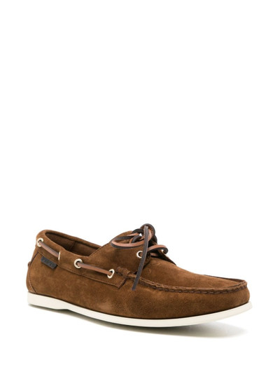 TOM FORD lace-up suede boat shoes outlook