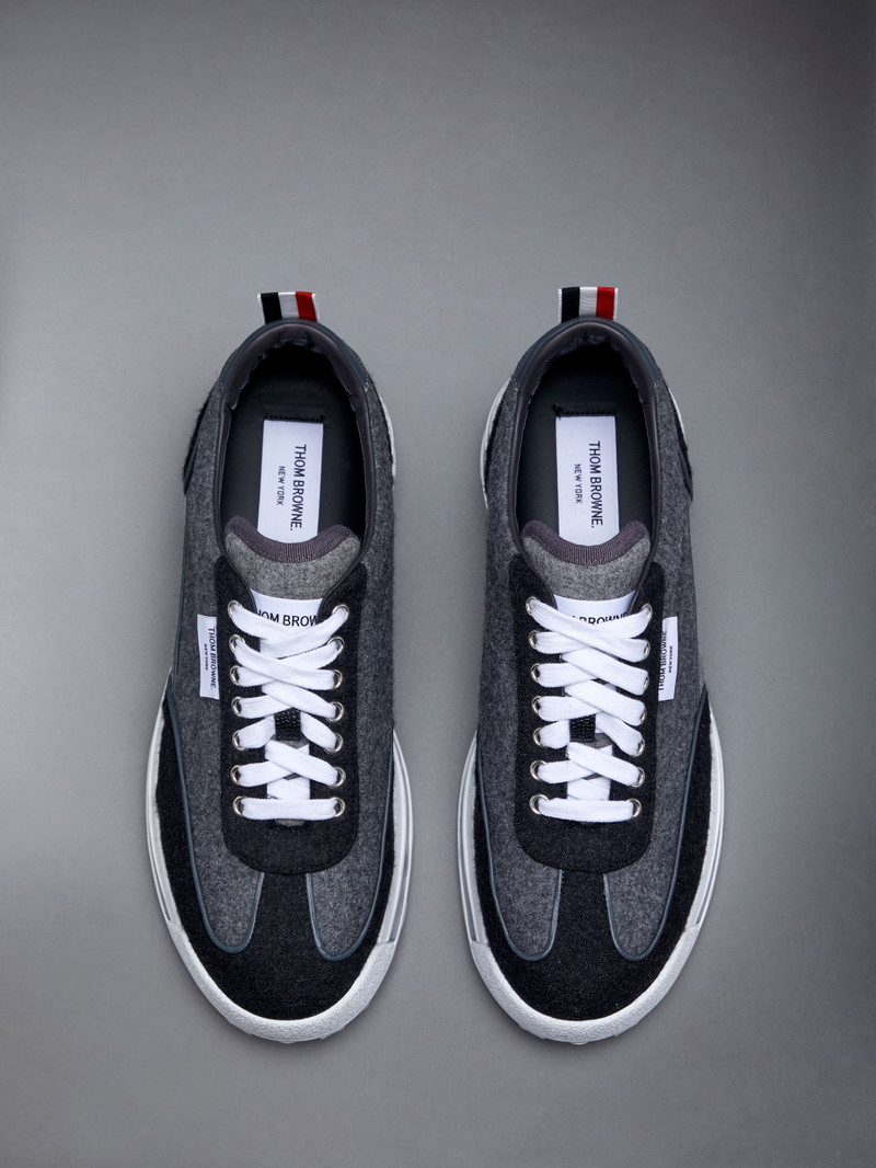 Wool Flannel Clear Sole Tech Runner 5