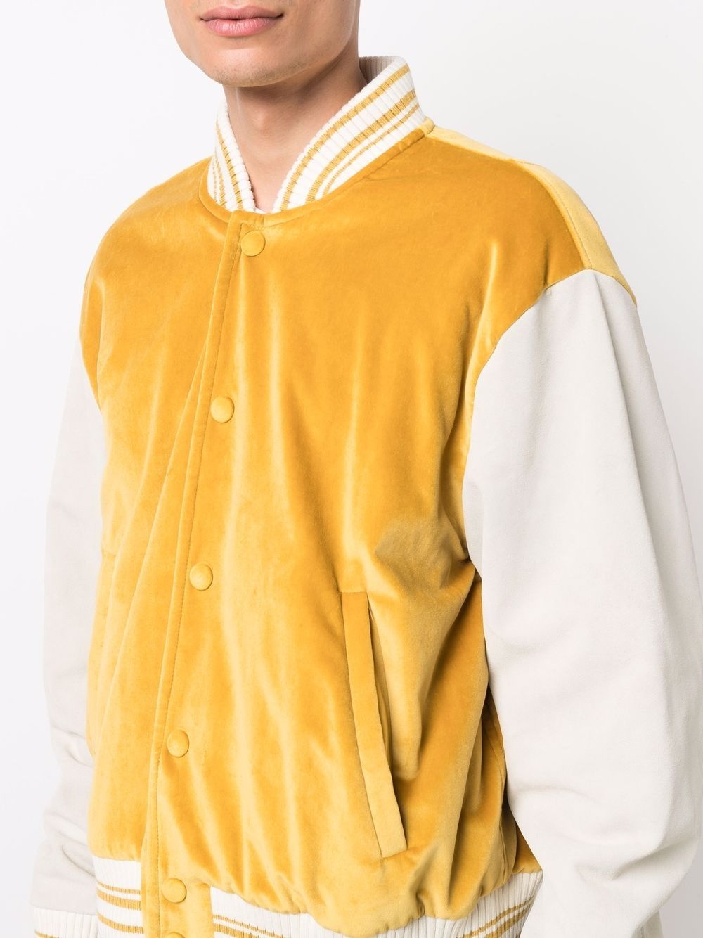 two-tone bomber jacket - 5