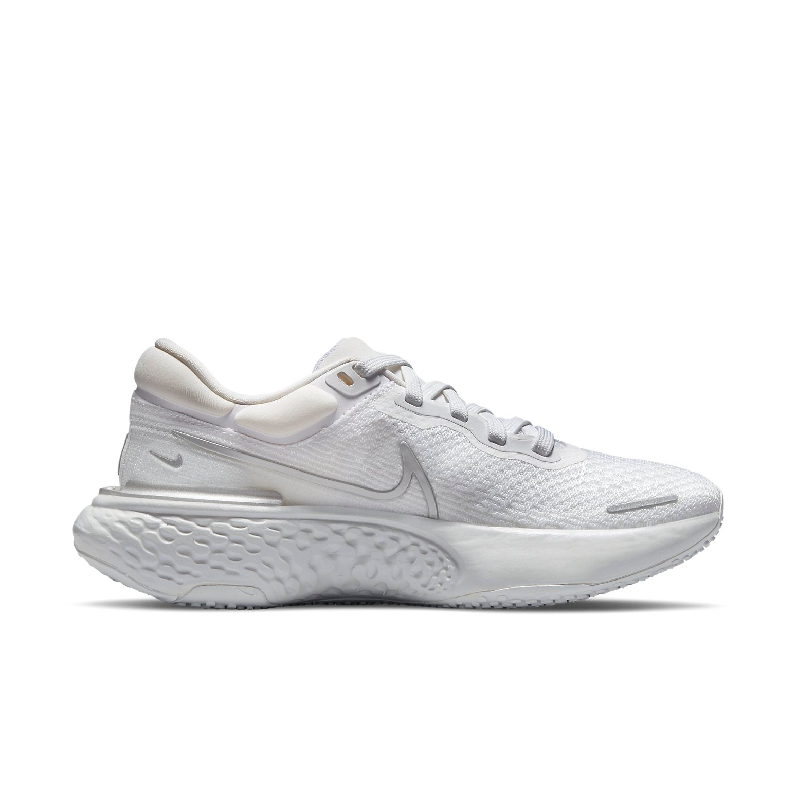 (WMNS) Nike ZoomX Invincible Run Flyknit 'White Metallic Silver' CT2229-101 - 2