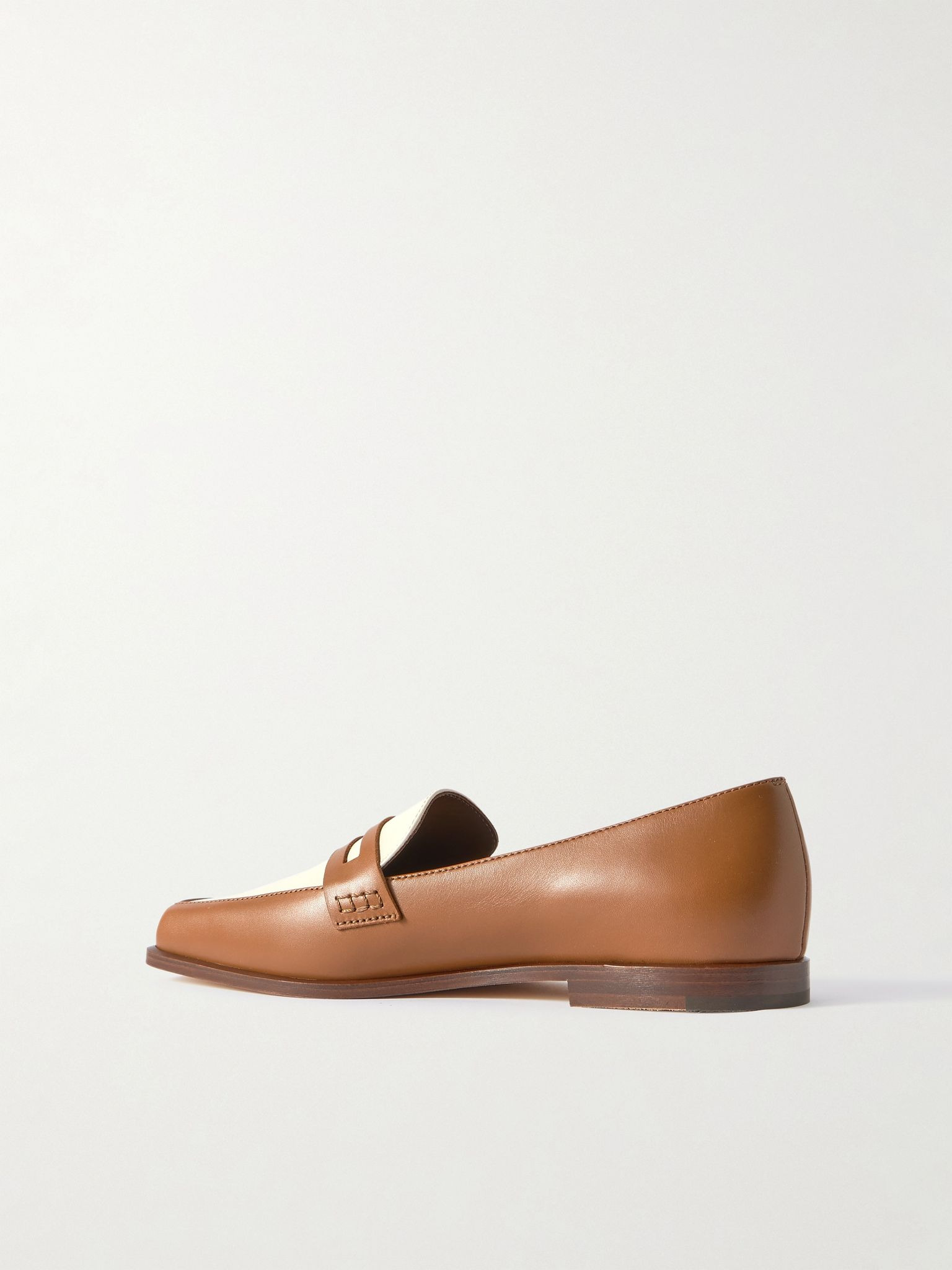 Polonoff two-tone leather loafers Brown - 3