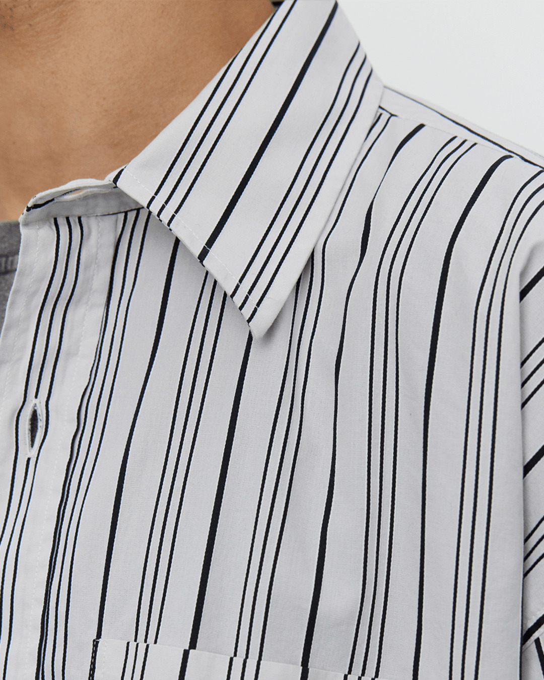 Snooze Shirt Grey Raised Stripe - 3