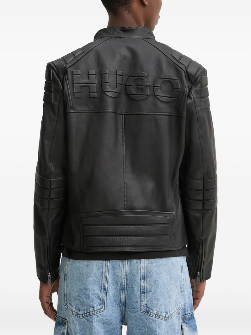 HUGO leather jacket outlook