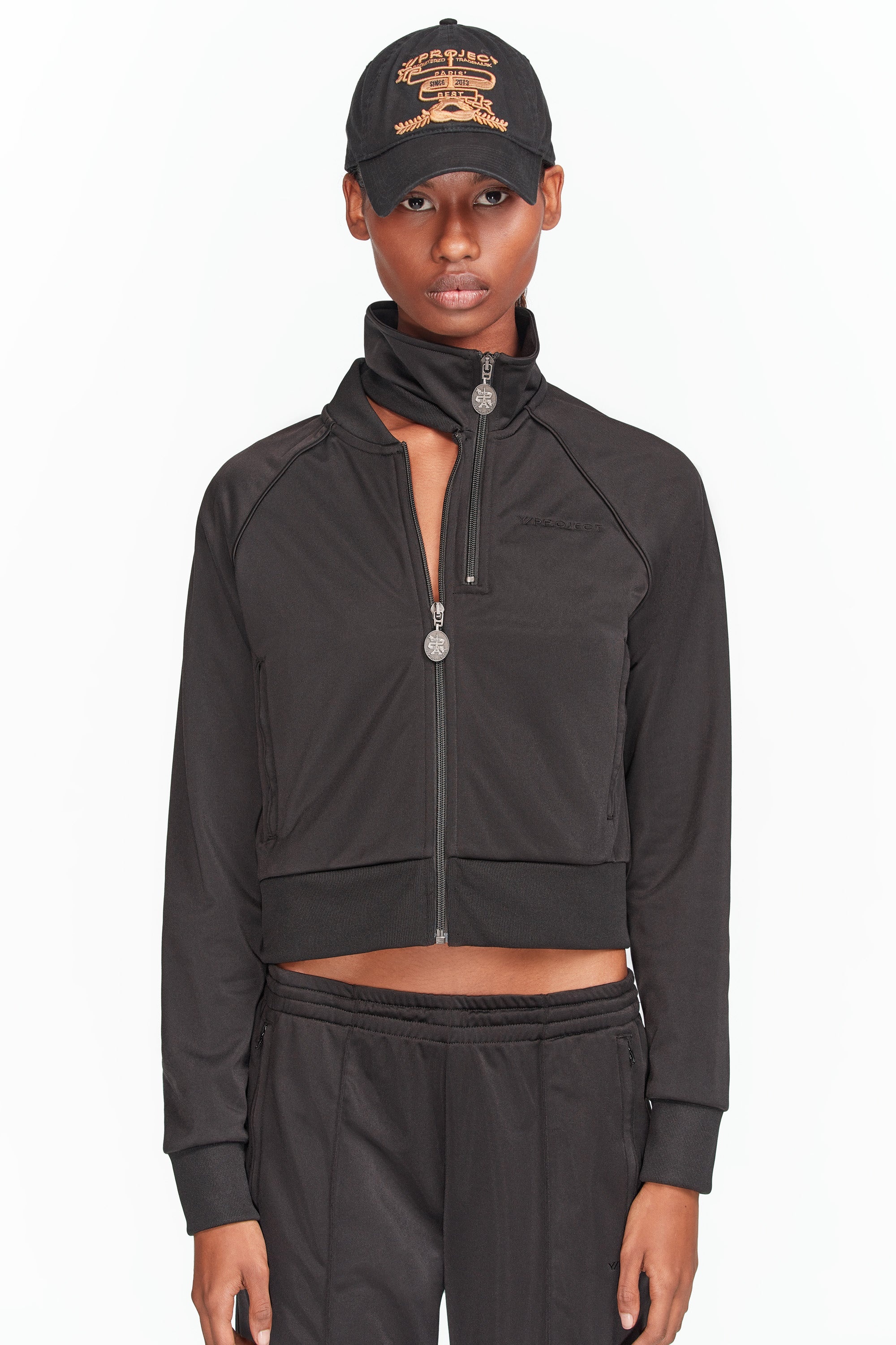 Double Collar Track Jacket - 4