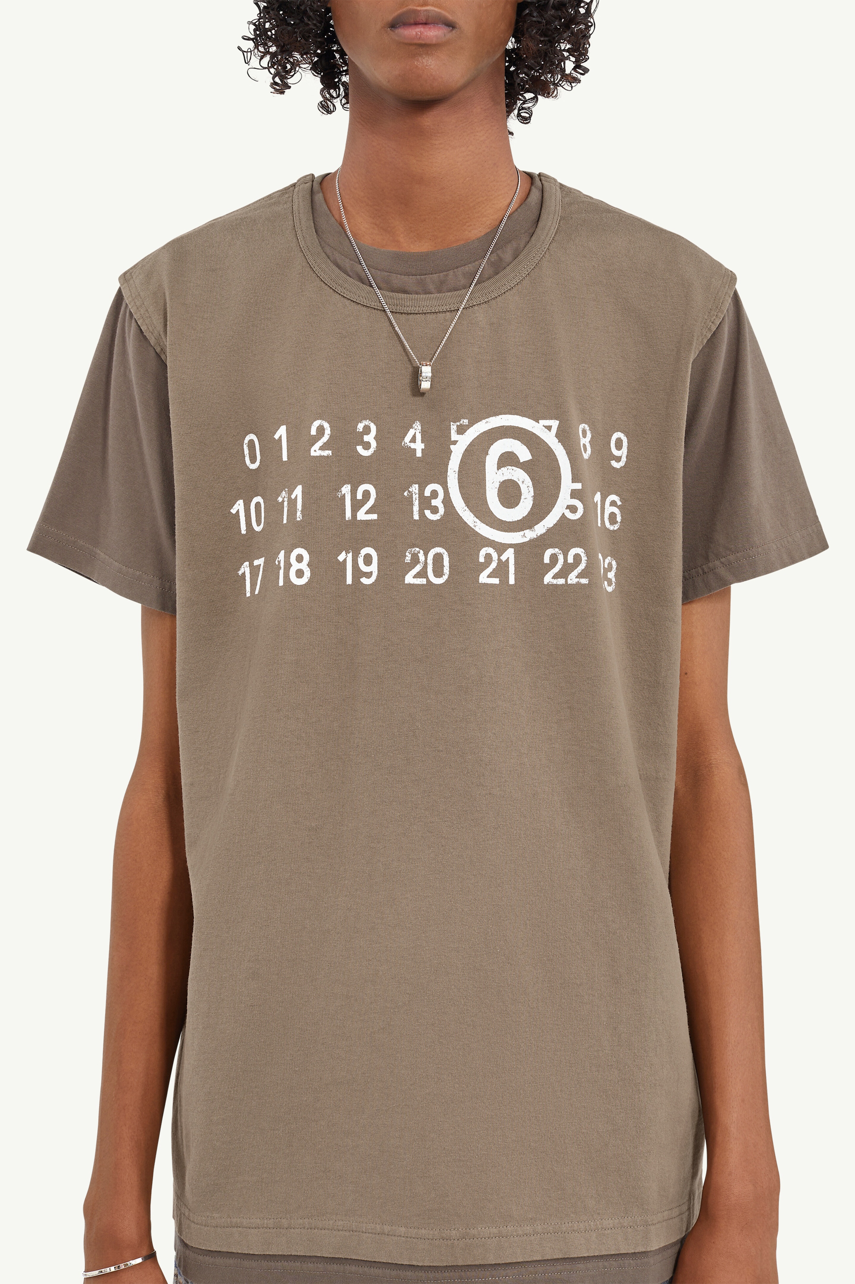 Two-layer cotton jersey T-shirt - 5