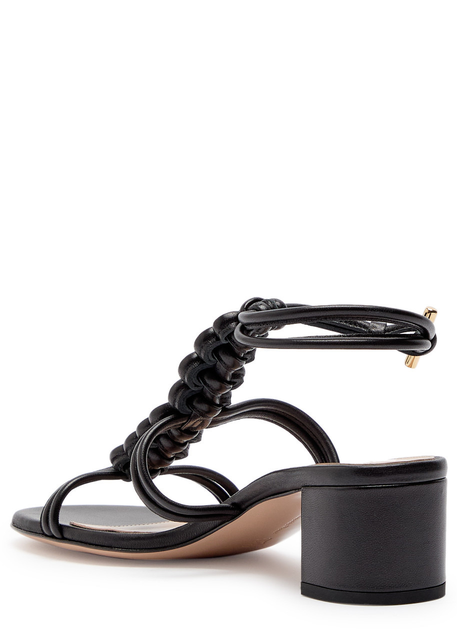 Gianvito Rossi Capua 45 Braided Leather Sandals - 2