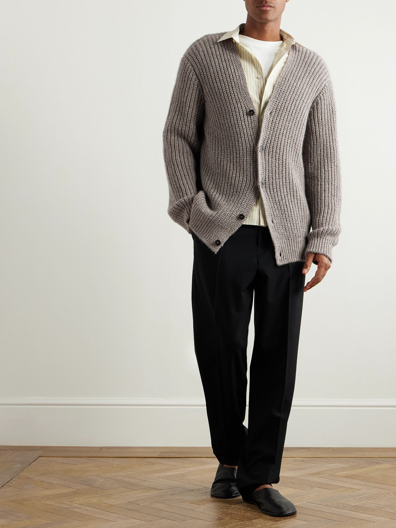 Gert Knitted Cardigan Neutral - 2
